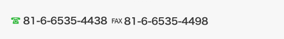 TEL81-6-6535-4438 FAX81-6-6535-4498